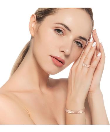 3500 Gauss Magnetic Therapy Copper Bracelet for Arthritis - 99.99% Pure Copper with 8 Magnets - Plum Blossom Design for Improved Blood Circulation & Weight Loss - Buy Online on GoSupps.com