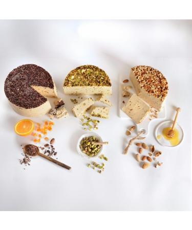 Achva Halva Mini Snack Bag - 50% Sesame Vegan Gift Pack | Perfect for Breakfast & Snacks - 300g - Buy Online on GoSupps.com