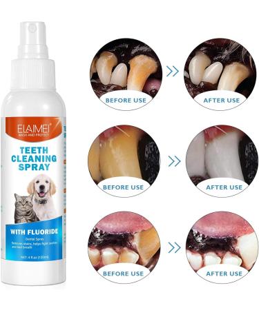REMEK 5 Pcs Dog Teeth Cleaning Dental Spray for Dogs for Healthy Dog Teeth Dental Spray for Dogs for Healthy Dog Teeth Cleaning Dog Teeth 5 Pcs 120ml - Buy Online on GoSupps.com