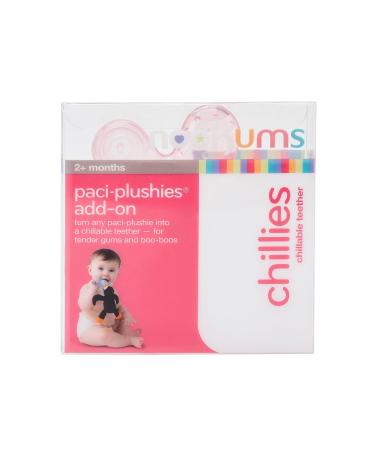 Nookums Cooling Teether - Promotes Healthy Oral Development | Compatible with Nookums Paci-Plushies | 100% Silicone, Sterilized Water | Fridge Safe | 6 Textures (Pink) - Buy Online on GoSupps.com