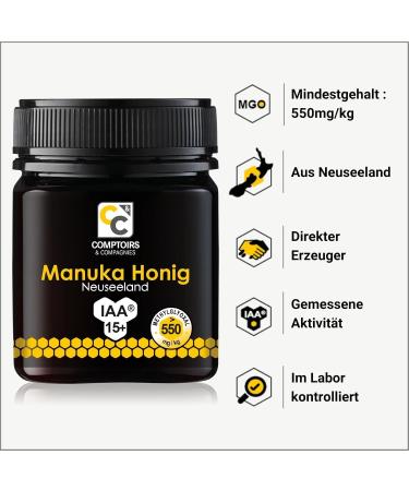 COMPTOIRS ET COMPAGNIES Manuka Honey IAA15+ 250 g - Buy Online on GoSupps.com