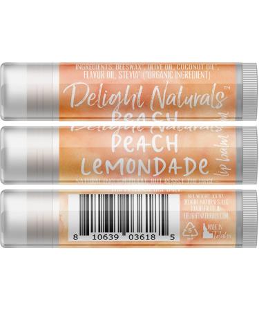 Peach Lemonade Lip Balm Set of Three | Hydrating & Refreshing Lip Care - Buy Online on GoSupps.com