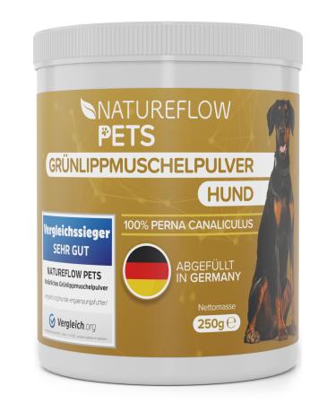 Gr nlippmussel dog test winner - 250g natural green lip powder powder for dogs - support of the joint function - green lip shell for dogs with high acceptance - green lip powder dog