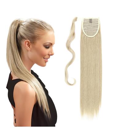 Pference Extensions Ponytail Clip in extensions such as real hair braid art hair hair extension hair part 58cm smooth ashblonde mix blonde blonde 58 cm ashblonde mix bleach blonde
