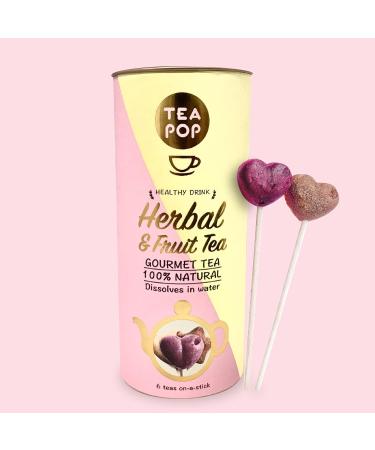 Buy Tea Pop Herbal & Fruit Tea AM Stick | 100% Natural Antioxidant Tea - 3 Tube Set - Buy Online on GoSupps.com