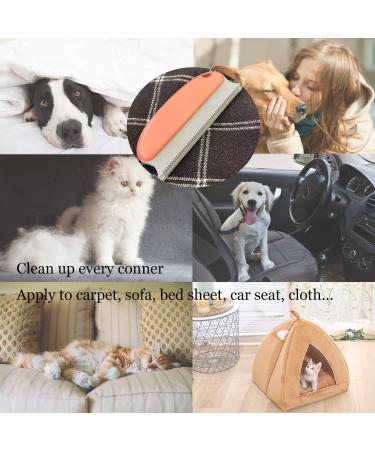 Pet Hair Remover Brush Dog Cat Hair Remover with Edge Sweeping Pet Carpet Hair Remover Tool for Car Couch Sofa Carpet Bed Sheet Clothes - Buy Online on GoSupps.com