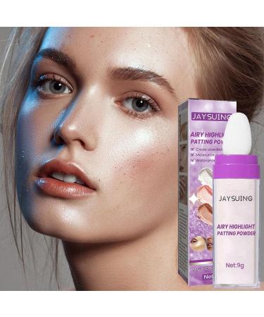 Highlight Patting Powder Highlighter Powder Stick Makeup | Brightening Face Body Hair Makeup Stick Highlight Patting Powder White - Buy Online on GoSupps.com
