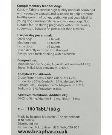 Beaphar Calcium Tablets - Buy Online on GoSupps.com