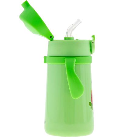 Stephen Joseph Stainless Steel Double Wall Training Cup with Handles and Weighted Straw - Zoo Design - 1 Count - Buy Online on GoSupps.com