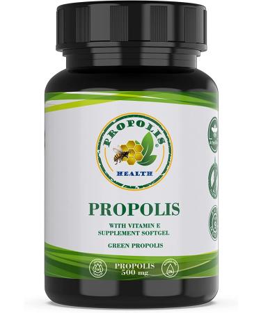 Brazilian Bee Propolis Softgel 1000mg Immune Booster & Antioxidant Supplement | All Natural Allergy Relief - 50 Days Supply - Buy Online on GoSupps.com