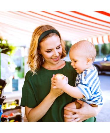 10 Pack Set of Elastic Turban Headbands for Women and Girls - Plain Colored Knotted Design - Fashion Hair Accessories - Buy Online on GoSupps.com