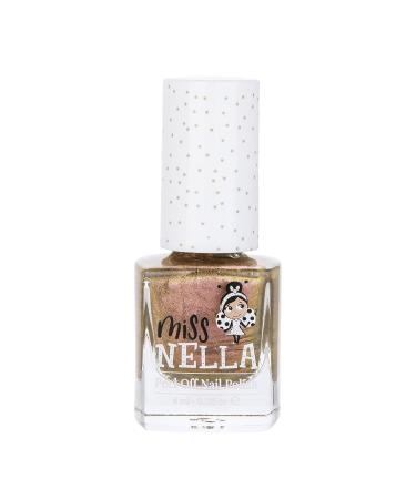 Miss Nella Cosmic Cutie Gold Glitter Nail Polish for Kids - Non-Toxic Peel-Off Formula Water-Based & Odorless - Buy Online on GoSupps.com