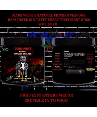 Advanced Animal Care Dog Muscle Builder All Breeds Muscle Gainer for Dogs Dominate Bully Maximum Gain Strength Energy Chew - Buy Online on GoSupps.com