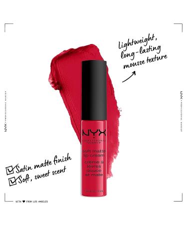 NYX Soft Matte Lip Cream - Amsterdam (Pure Red) 0.27 Fl Oz - Buy Online on GoSupps.com