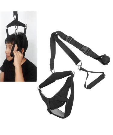 Neck Traction Device Cervical Vertebra Stretcher with Easy Assembly Fabric Increase Blood and Circulation