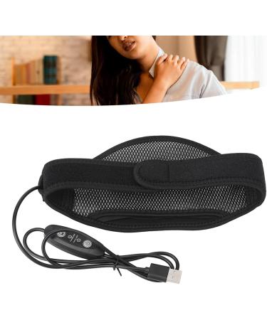 Tyenaza USB Neck Heating Cushion | Heated Neck Massage Device with 5-Speed Vibration | Washable Neck Wrap for Home & Office Use - Buy Online on GoSupps.com