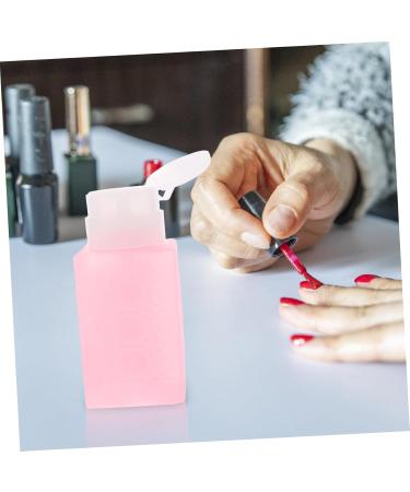 SKISUNO Nail Polish Remover Dispenser Push down Gel Nail Polish Nail Gel Polish Nail Polish Remover Dispenser Pump Mini Water Dispenser Travel Cotton Ball Plastic Bottle Pink 6x5x13cm Pink - Buy Online on GoSupps.com
