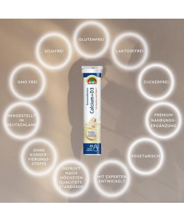 Buy Sunlife Effervescent Tablets - Calcium + D3 (20 Pieces) | International Shipping - Buy Online on GoSupps.com