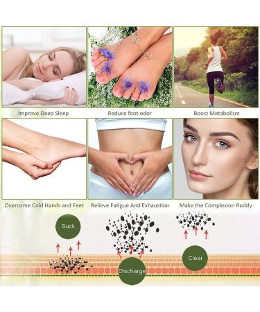 100pcs Natural Organic Detox Foot Patches for Clean Body, Pain Relief & Stress Relief - Improve Sleep Quality - Buy Online on GoSupps.com