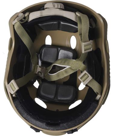 Tongcamo Military Helmet Airsoft Helmet and Mask Tactical Bump Helmet Fast PJ Tape for Men Multicam Military Sports Sand - Buy Online on GoSupps.com