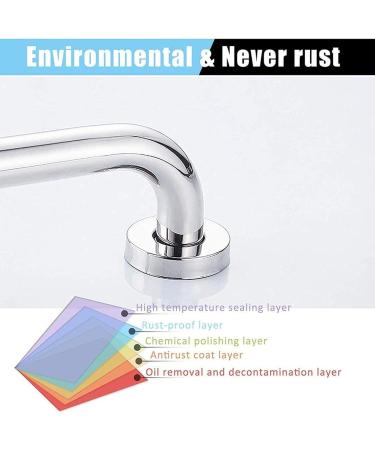 Grab Rail Bathroom Handrail Showers Walls Balance Bar Shower Grab Bar Safety Hand Rail Bar Handicap Bath Tub Wall Concealed Bathroom - Buy Online on GoSupps.com