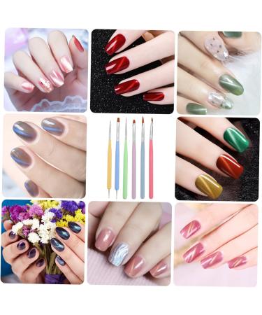 Healeved 1 Set Nail Pen Diy Nail Painting Tool Nails Supplies Gel Nail Beauty Pens Brushes Nail Painting Brushes Cosmetology Supplies Nail Art Brush Lotus Wood Manicure 16X0.8X0.8CM Assorted Color 1 - Buy Online on GoSupps.com