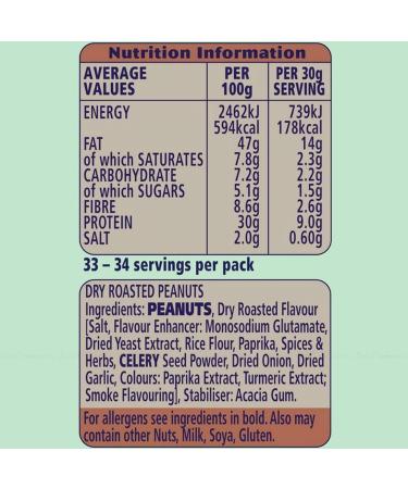 KP Dry Roasted Peanuts Nuts Large Party Snack Zip Close Packet Bag - Pack of 1Kg - Buy Online on GoSupps.com