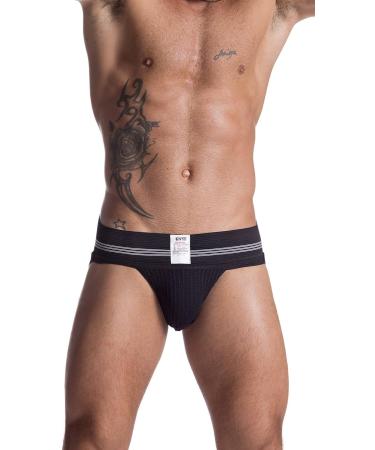 Men's 3 Wide Band Classic Athletic Supporter - Medium Black | GYM Essentials - Buy Online on GoSupps.com