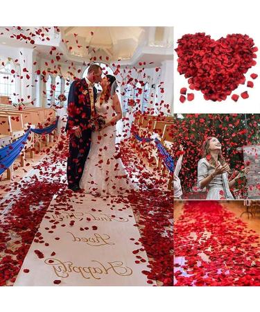 Quesuc 100g Natural Dried Rose Petals - For Foot Bath, Body Bath, Spa, Wedding, Home Fragrance - DIY Crafts - Red Rose Petal Confetti - Buy Online on GoSupps.com