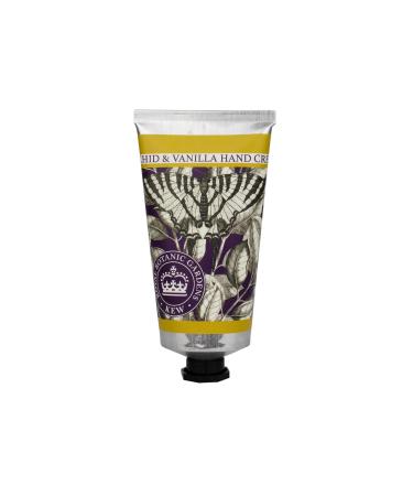 The English Soap Company Royal Botanical Gardens Kew Hand Cream Moisturising Hand Cream for Men and Women Orchid & Vanilla Scent 75ml