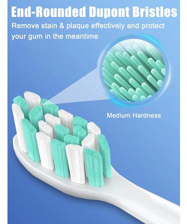 Futulkyus Replacement Heads for Philips Sonicare - 10 Pack Gum & Plaque Control, Compatible with ProtectiveClean & DailyClean - Buy Online on GoSupps.com
