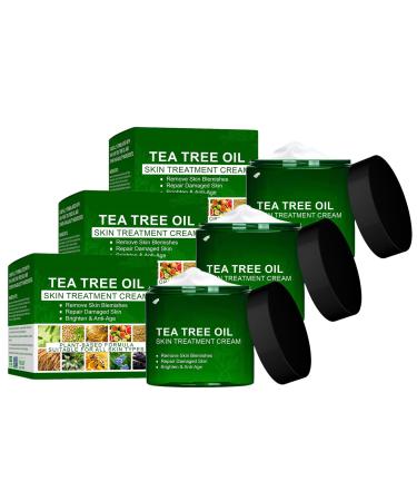 Generisch Tea Tree Oil Cream Tea Tree Oil Skin Care Cream Tea Tree Oil Organic Cream Natural Cosmetic for Impure Skin Care for All Skin Care