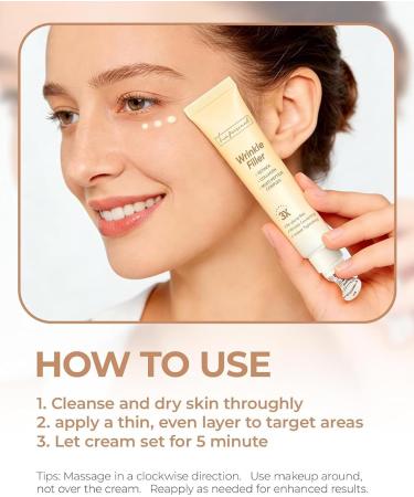  LA.PERSONAL LA.PERSONAL C me Yeux Anti-Wrinkle Cream Moisturizing & Smoothing Revitalise & Plump Targeted Wrinkle Filler Face Firms Skin for Forehead Eyes Lips Moisturising Cream 15 g - Buy Online on GoSupps.com