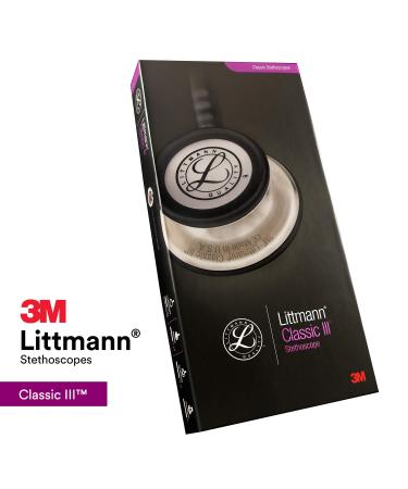3M Littmann Classic III Stethoscope - Mirror Finish Chestpiece, Navy Blue Tube, Smoke Stem & Headset 69cm - Buy Online on GoSupps.com