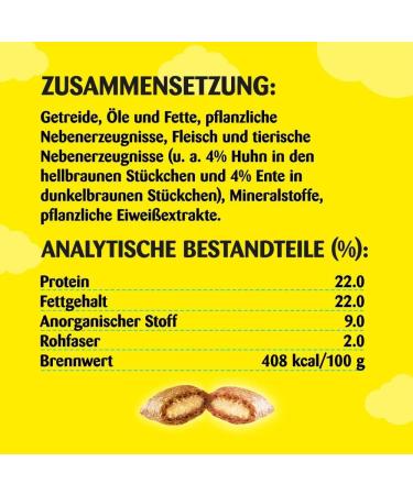 Buy Dreamies Mix Cat Snacks - Chicken & Duck Crispy & Creamy - 360g (6 x 60g) - International Shipping Available - Buy Online on GoSupps.com