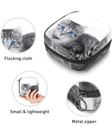 Buy Women's Cute Cat Storage Pocket Stillpad Keeper - Portable Period Kit & Feminine Product Bag | International Shipping Available - Buy Online on GoSupps.com