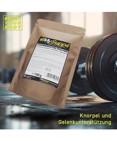 Mysupps Chondroitin Powder 100g | 100% Pure Ultra-Grade Chondroitin for Athletes | Made in Germany | Optimal Training Support - Buy Online on GoSupps.com