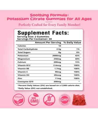 Mullein Gummies & Potassium Citrate Gummies - Buy Online on GoSupps.com