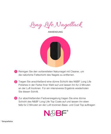 Buy N&BF Long Life Nail Polish 15ml - Vegan & 7-Free Bordeaux Red | Durable Air-Drying Gel-Like Finish | Made in Germany - International Shipping Available - Buy Online on GoSupps.com