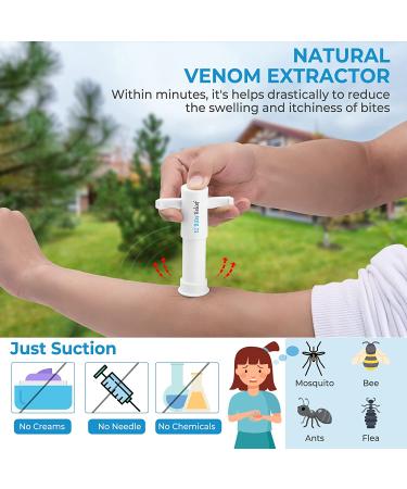 Allinko Venom Extractor Bee/Wasp Sting Suction Pump - Bite Relief for Hiking, Backpacking, Camping - Reduce Pain & Swelling, No Odor, 1PCS - Buy Online on GoSupps.com