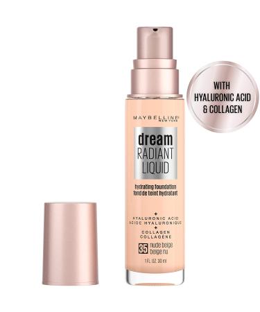 Maybelline Dream Radiant Liquid Makeup - Medium Coverage Hydrating - Nude Beige - 1 Fl. Oz - Buy Online on GoSupps.com