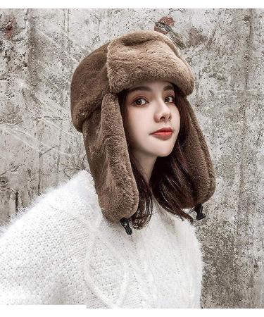 MioCloth Faux Fur Winter Earflap Hat | Russian Ushanka Cap with Fur Lining - Buy Online on GoSupps.com