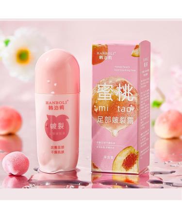 Cracked Foot Cream Roll-On Gentle Natural Moisturizing Foot Cream | Heel Care for Feet - Peach Flavored Cracked Foot Cream - Repairs & Restores Dry Feet - Buy Online on GoSupps.com