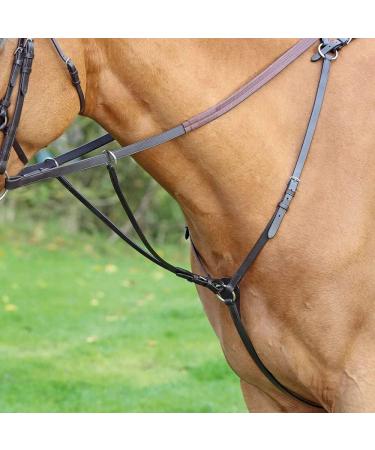 Shires Aviemore Hunt Weight Breastplate-Black Full - Buy Online on GoSupps.com