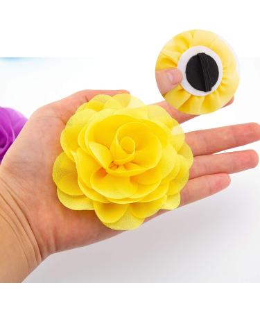 LUTER 4pcs Pet Collar Flowers Multicolored Dog Flower Tie&Bow Floral Collar Charms Accessories Detachable Flower Embellishment for Cats Dogs Pets Supplies (8cm/3.14inch) - Buy Online on GoSupps.com