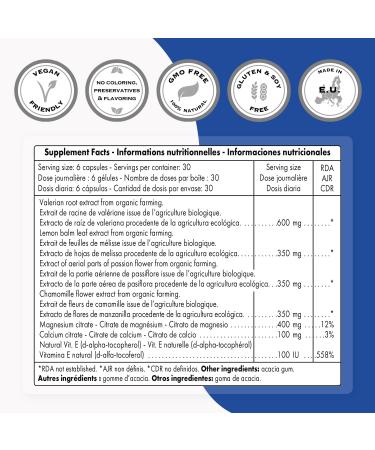 Supersmart Muscle Relaxing Formula with Magnesium Calcium Valerian Root - Natural Muscle Relaxer Supplement - 180 Vegetarian Capsules - Buy Online on GoSupps.com