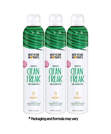 Not Your Mother's Clean Freak Tapioca Dry Shampoo 3-Pack - 7 oz - Instantly Absorbs Oil - Refreshing Formula - Packaging May Vary - Buy Online on GoSupps.com