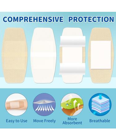 100PCS Assorted Styles Finger Knuckle Fabric Adhesive Bandages for Kids & Adults - Breathable, Hypoallergenic, Non-Stick Pad - First Aid & Wound Care - Buy Online on GoSupps.com