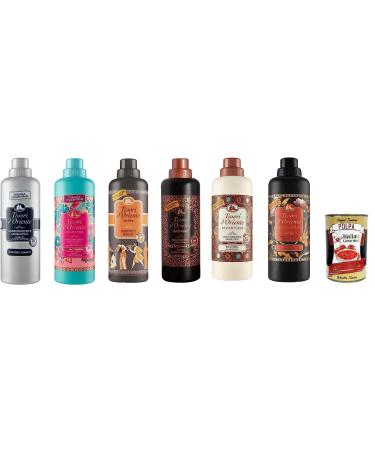 Test package tesori d'Oriente soft softener soft mussy pussy bianco fiori di Loto ayurveda Hammam Byzanthium Japanese 6x 750ml + Italian gourmet polpa 400g