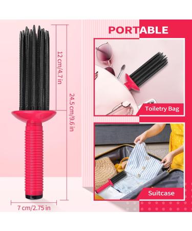 Curling Roll Comb Bounce Curl Brush Curl Defining Brush Air Curly Hair Brush 17 Teeth Round Curly Hair Comb Styler Anti-Slip Curling Iron Hairstyling Tools for Women Home Travel Dating - Buy Online on GoSupps.com